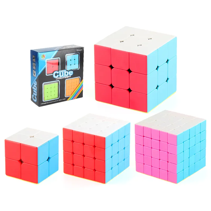 High Quality 2*2 3*3 4*4 5*5 High Speed TweakCube Toy Set Magic Puzzle Cube Educational Toy Set 6 in 1 Puzzle Toy