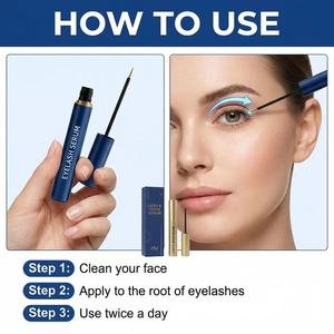 Toptan Vegan Saf Hint Yağı Kirpik Uzatma Serumu-Dermatolog Tarafından Test Edilmiş Nemlendirici Kirpikleri Daha Uzun ve Daha Kalın Hale Getirir - Product Image 3