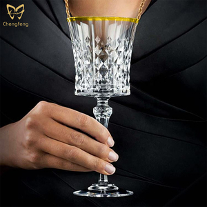 Elegante Copa de <span class=keywords><strong>Vino</strong></span> de Cristal con Grabado de Diamantes - Product Image 3