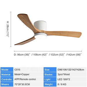 Flush Mount <strong>Ceiling</strong> <strong>Fan</strong> with Light <strong>Black</strong> Withe Flush Mount <strong>Ceiling</strong> <strong>Fans</strong> with Lights and Remote Control 2 in 1 <strong>Fan</strong> Light - Product Image 3
