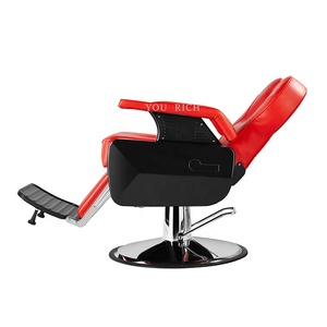 Móveis Modernos para Barbearia e Salão de Beleza: Equipamento de Salão de Estilo Luxuoso, Cadeira de Cabeleireiro Vermelha, Fabricante de Cadeira de Barbeiro - Product Image 4