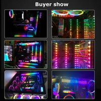 Cinta de tira de LED Digital Rainbow PC direccionable para 5V 3pin ARGB Header PC Case Asus Aura Sync Gigabyte RGB Fusion MSI Mystic