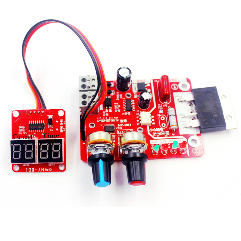 Цифровой дисплей NY-D01 40A 100A для точечной сварки, контроллер времени и тока, панель управления таймером, амперметром, панель управления точечной сваркой