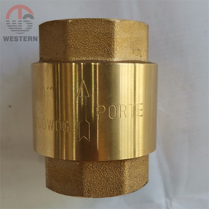 1 "PN16 tiêu chuẩn vệ sinh một cách Máy bơm nước không trở lại Brass dọc Lift mùa xuân nạp kiểm tra van - Product Image 3