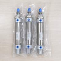 Mini-cylindre pneumatique MA25-75-S, diamètre 25 mm, course 75 mm, en acier inoxydable, pour équipement d'automatisation