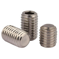 Vis de serrage hexagonales DIN916 DIN913 M2 M2.5M3 M4 M5 en acier inoxydable, vis de serrage ou vis à tête fraisée, en stock