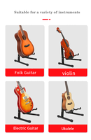 Factory Wholesale Iron Folding Guitar Stand Stringed Instruments & Musical Accessories