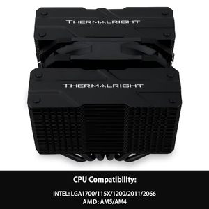 Refroidisseur à air pour processeur Thermalright Peerless Assassin 120 Mini, 6 caloducs, ventilateur PWM 120 mm TL-D12B - Product Image 6