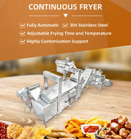 Professionele nieuwe automatische productielijn voor het frituren van uienringen, geschikt voor groenten en fruit, capaciteit 100-5000 kg/uur