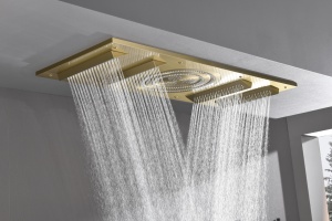 Conceal Installation Thermostat <b>Shower</b> Led Rainfall <b>Set</b> Led 5 Ways <b>Bathroom</b> System Easy Control Led Rain <b>Shower</b> Head Ceiling - Product Image 3
