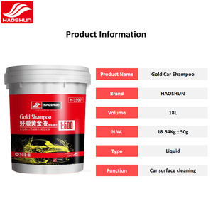 HAOSHUN 18L <span class=keywords><strong>Shampoing</strong></span> Concentré pour Voiture Doré en Bouteille Plastique Double Fonction Nettoyage et Cire Ultra-Grande Capacité Nettoyage en Profondeur et Polissage - Product Image 2