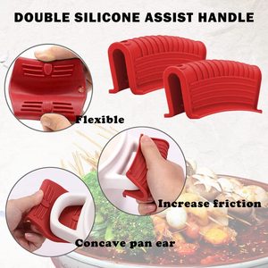 Manico in Silicone anti-calore per padella in ghisa con supporto per manico in Silicone - Product Image 5