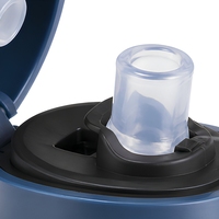 Bouteille d'eau pulvérisatrice PC 800 ml, étanche, avec paille CPC, pour l'école et les activités sportives en extérieur