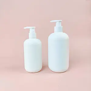 Novo Design 250ml 300ml 500ml Plástico Shampoo Emulsão Garrafa Fosco gel de banho Loção Bomba Garrafas Cosméticos embalagem recipiente