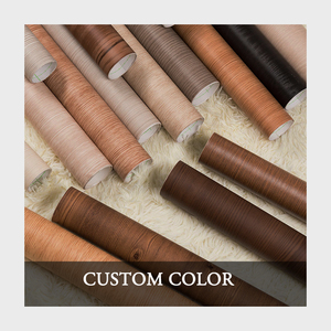 Feuille de Membrane de Pvc antiadhésive arrière Film de meubles en PVC décoratif à Grain de bois classique - Product Image 6