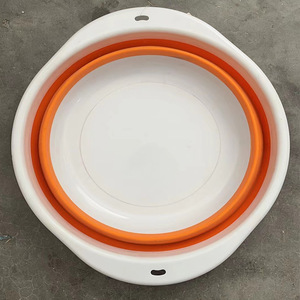 Folding Washbasin Pink Round Collapsible <b>Basin</b> For Household Student Dormitory Use - Product Image 2