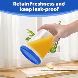 32 oz Soup <b>Storage</b> <b>Containers</b> with Lids Reusable Freezer <b>Containers</b> for Food with Screw on Lids No BPA Free - Product Image 5