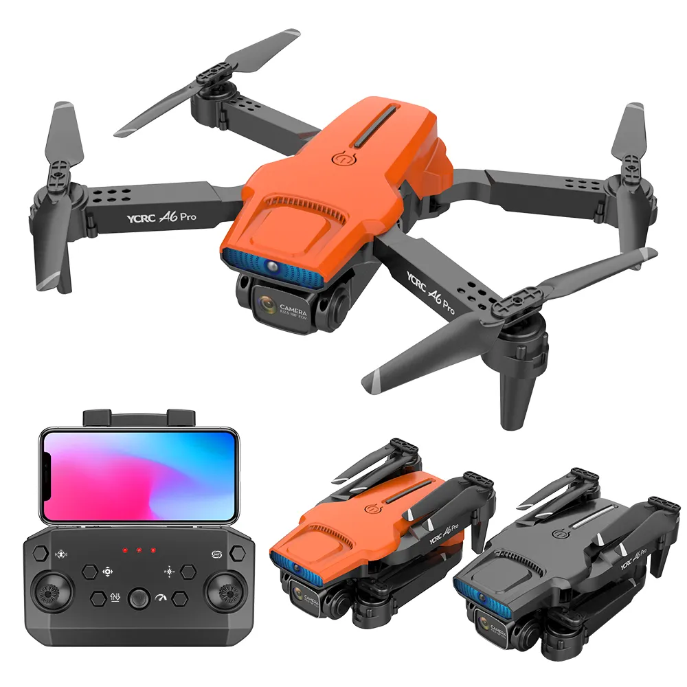 2022 New A6 Rc Gps Drone Professionnel Camera Obstacle Avoidance Quadcopter Altitude Optical Flow Fly 15 Mins Fpv Drone