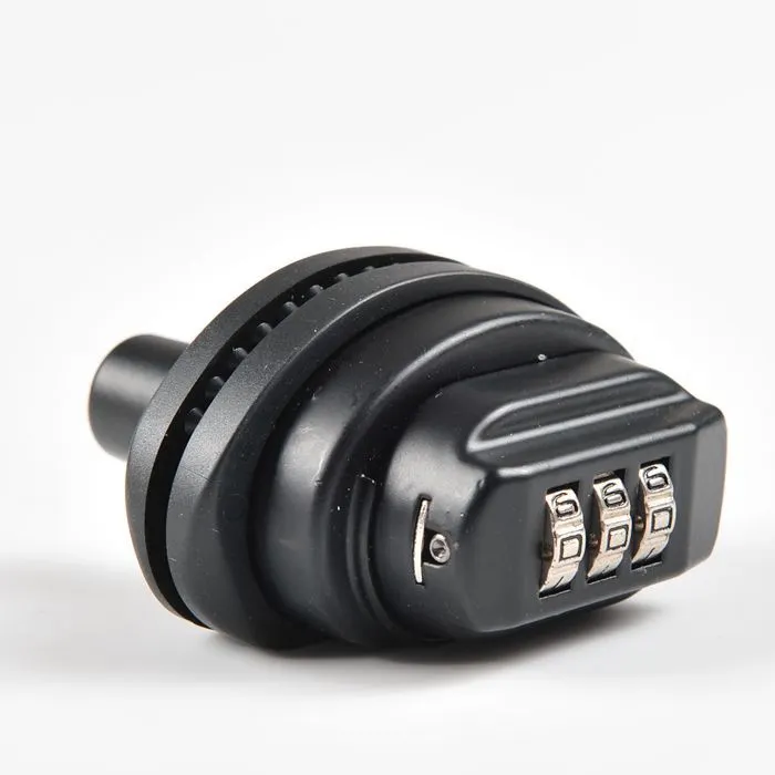 قفل ذو مشغل أسود محمول مدمج بالأرقام الكهربائية قابل للنقل للأمان من سبيكة الزنك