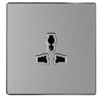 Panneau tactile en acrylique doré 10A IP65 étanche, interrupteur mural USB à double commande 3 voies type 86 pour la maison