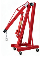 Grue de levage pliable portable de 2 tonnes, hauteur de levage maximale de 2,4 m, poids léger de 58 kg, pack de 2 pièces, 0,11 m³ pour atelier de réparation automobile