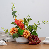 Fleurs artificielles pour centre de table, décoration de mariage, vente en gros, conception personnalisée, décoration d'événements, fournisseur d'usine, commande en gros