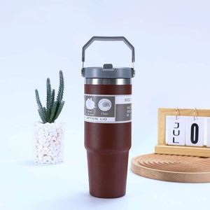 Stainless Steel Vacuum Insulated Tumbler 30OZ with Lid Travel Mug Modern Office Cup Design Thermal <b>Flask</b> 6-12 Hours Insulation - Product Image 6