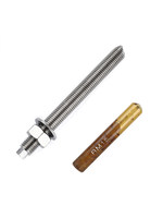 Chevilles chimiques, chevilles à expansion, vis d'ancrage M8-M10-M12-M14-M16-M30, double tête argentée