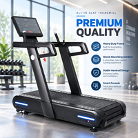 Tapis roulant commercial K-FIT GSK9 à barreaux, écran tactile intelligent, Bluetooth, projection d'écran via application, HDMI, 180 kg, pour la maison et la salle de sport