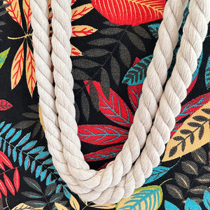 กระเป๋าถือผ้าใบสไตล์ชนเผ่าขนาดใหญ่สำหรับผู้หญิงกระเป๋าถือเชือกป่านแบบเรียบง่ายสำหรับช้อปปิ้งกำหนดเอง - Product Image 6