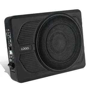 China Oem Supplier Car Sound System Self Amplified New Under Seat Slim 600Watts Power Sub Woofers Underseat Subwoofer Speaker