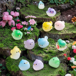 Groothandel Trend Kip Vogel Leeuwerik Beeldjes Diy Poppenhuis Kit Huis Tuin Aquarium Decoratie 3d Miniaturen Schattig Bad Bom Speelgoed - Product Image 1