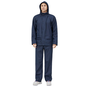 Ensemble de vêtements de pluie légers et réutilisables en soie Pu40 pour homme, kit complet imperméable pour le camping en extérieur, tenue de travail individuelle pour un style optimal - Product Image 4