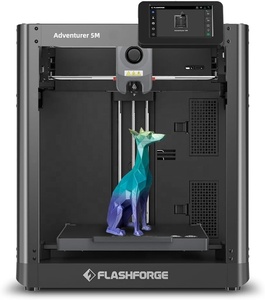 Imprimante 3D FDM professionnelle Adventurer 5M, nouvelle, grande, numérique, colorée, à structure de base entièrement auto-nivelante, haute vitesse 600 mm/s - Product Image 1