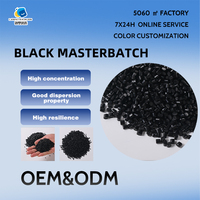 Masterbatch noir de qualité alimentaire pour injection et film soufflé, compatible PLA/PE/PP, pour pièces automobiles en plastique, qualité moulage par soufflage