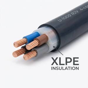 Câble d'alimentation en cuivre multiconducteur 0,6/1 kV <span class=keywords><strong>U</strong></span>-<span class=keywords><strong>1000</strong></span> <span class=keywords><strong>R2V</strong></span> XLPE pour usage industriel, construction, distribution principale, éclairage public - Product Image 5