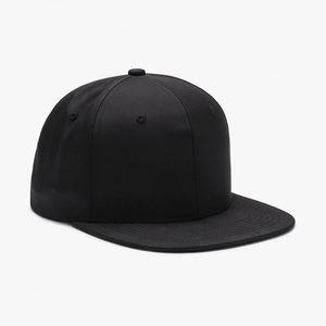 Wholesale Mens Flat Brim Snapback Hat Adjustable Hip Hop Streetwear Cotton Twill Casual Plain Outdoor Sports Sun Protection - Product Image 2