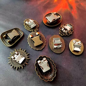 Accessoire de cravate Bolo en métal bronze antique de haute qualité de 30mm et 22mm - Product Image 4