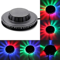Barre lumineuse LED UFO tournante à changement de couleur automatique RGB 8W 48LEDs pour scène, discothèque, fête, DJ, club, pub, musique