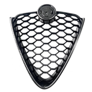OEM 156157018 /156144237 Kühlergrill Frontgrill für Alfa Romeo Giulia Standard 17~23 SCHWARZ CARBON VERCHROMT Stil - Product Image 1