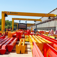 Grúa Semi Goliath de Viga Única Eléctrica con Control Remoto y Certificación CE