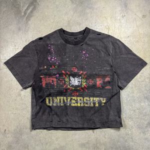 T-shirt vintage à l'imprimé numérique direct (DTG) lourd, t-shirt graphique personnalisé, t-shirt délavé au soleil, t-shirt déchiré pour homme - Product Image 1