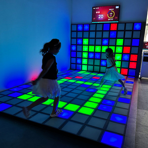 屋外照明ショーガーデン装飾ダンスフロア用RGBタッチカラー変更LED床レンガライト3Dインタラクティブディスプレイ - Product Image 2