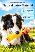 Jouet à mâcher pour chien en caoutchouc QKEE, résistant aux morsures, nettoyage des dents, jouet interactif pour molaires, pour chiens