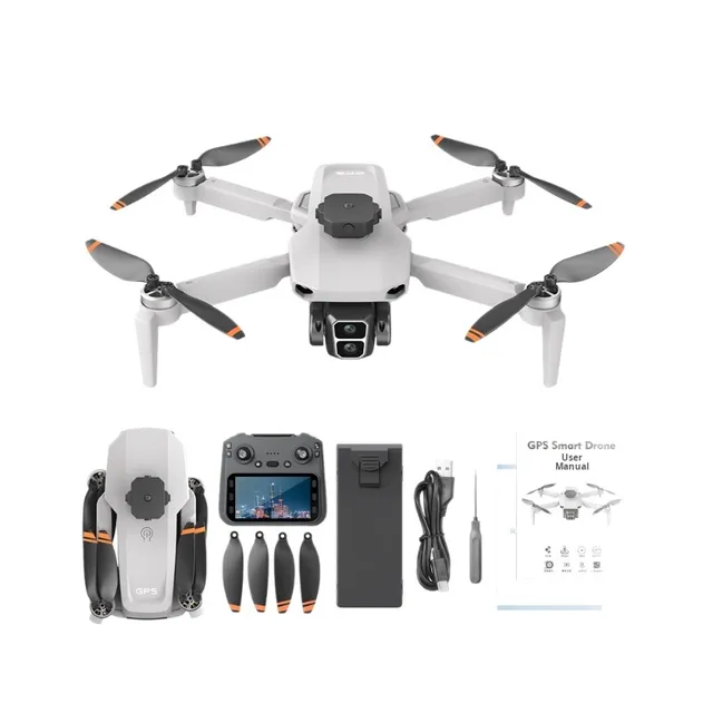 L106-1 Prosumer Drones New Cross-Border GPS 5.9inch LCD Large High-Definition Color Screen Brushless Folding Quadcopter for