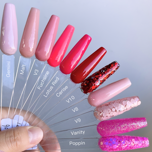 Cloverfei, vendedor de polvo acrílico, Saint Valentin 2025, tarro rosa, cubierta OEM, juego de colores de polvo acrílico, polvo acrílico a granel - Product Image 3