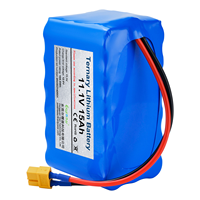Batterie au lithium-ion personnalisée 12V 11.1V 10-30Ah 3S 4S 18650 pour AGV AMR, robot de nettoyage portable et instrument de test industriel