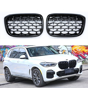 Rear Bumper Grille for X3 X4 G01 G02 G08 2017-2024 Double Line Gloss Black Three Colours - Product Image 2