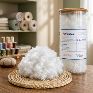 Tissu Vikosan HCS 15D écologique GRS, 100 % polyester recyclé, siliconé, en fibres creuses conjuguées, antistatique, anti-boulochage - Product Image 1