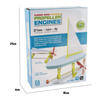 Kit de propulsion énergétique élastique DIY, modèle d'avion en plastique, outil d'apprentissage de la physique STEM, équipement de laboratoire d'ingénierie robuste pour juniors
